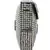 Anekaant Mosaic Silver, Gold & Black Metal & Stone Floral Mosaic Clutch