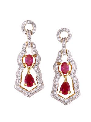 Red earrings 1