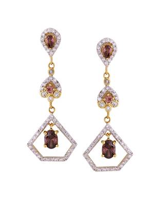 Purple earrings 1