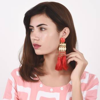 Red earrings 1
