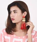 Red earrings