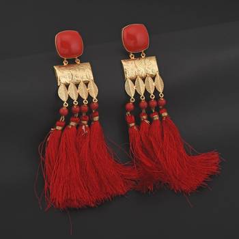 Red earrings 2