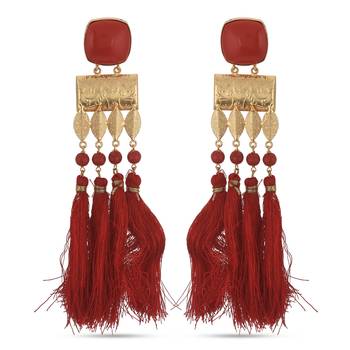 Red earrings 3