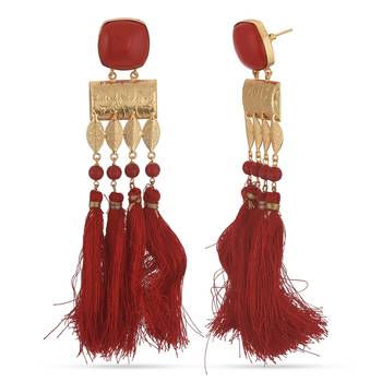 Red earrings 4