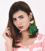 Green earrings