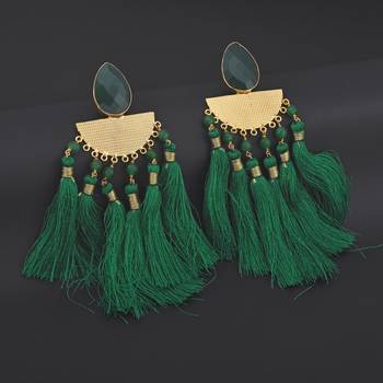 Green earrings 2