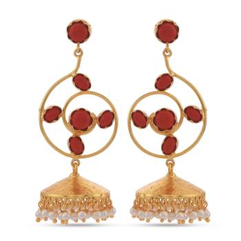 Red earrings 1