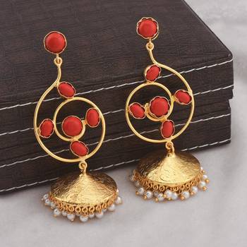 Red earrings 2