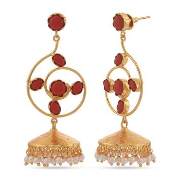 Red earrings 3