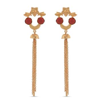 Red earrings 1