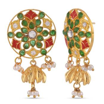 Green earrings 3
