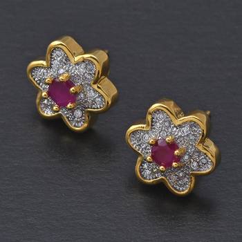 Red earrings 1