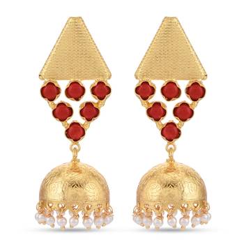 Red earrings 1