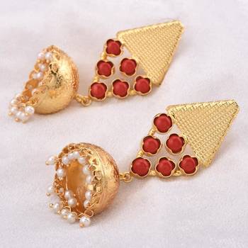 Red earrings 2