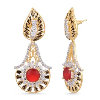Red earrings 2
