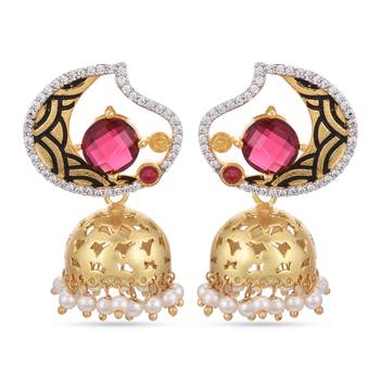 Red earrings 1
