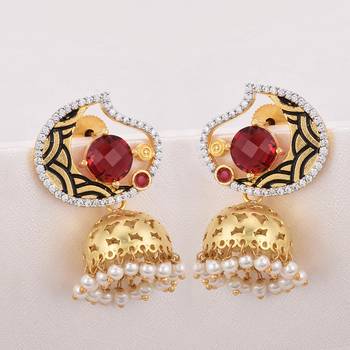 Red earrings 2