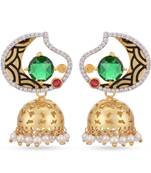 Green earrings