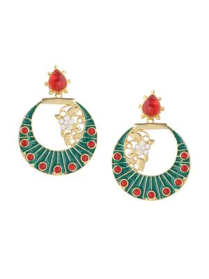 Green earrings 3