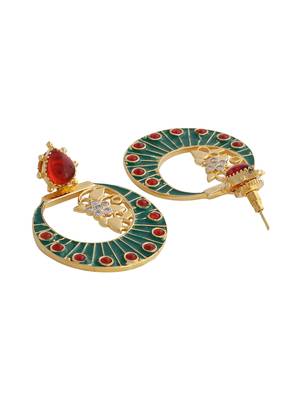 Green earrings 4