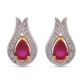 Red earrings 1