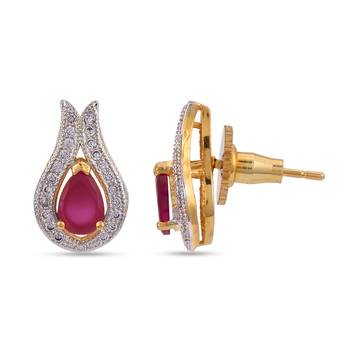 Red earrings 3
