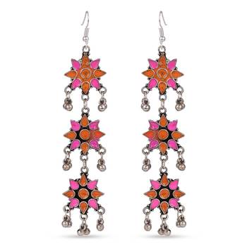 Orange earrings 1