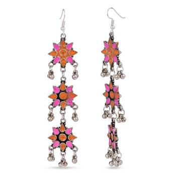 Orange earrings 3