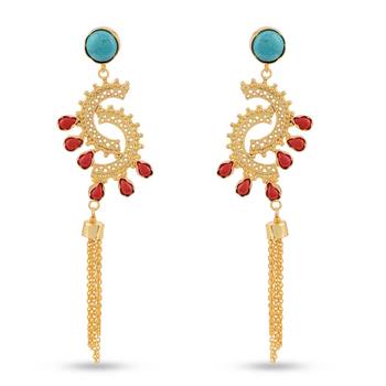 Red earrings 1