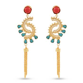 Red earrings 1