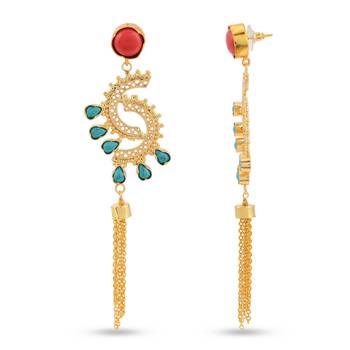 Red earrings 3