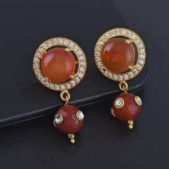 Orange earrings 2