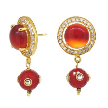 Orange earrings 3