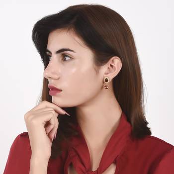 Orange earrings 2