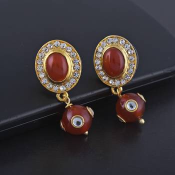 Orange earrings 4