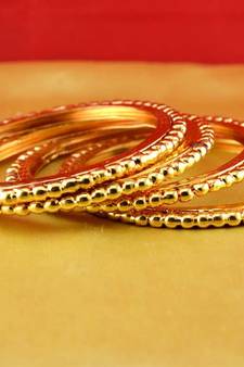 gold moti stone cz polki kundun meenakari pearl bangle kara size-2.8