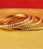 gold moti stone cz polki kundun meenakari pearl bangle kara size-2.8