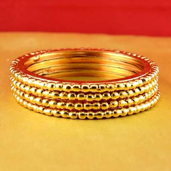 gold moti stone cz polki kundun meenakari pearl bangle kara size-2.8 2