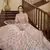Pearl White gota, thread and sequins embroidered georgette semi stitched lehenga