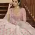 Pearl White gota, thread and sequins embroidered georgette semi stitched lehenga