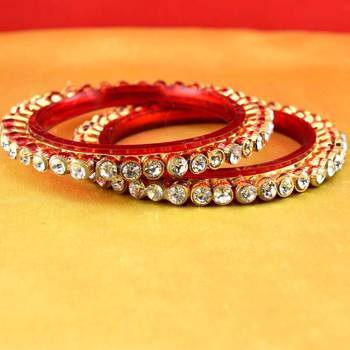 Gold Moti Stone Cz Polki Kundun Meenakari Pearl Bangle Kara 1