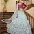 Sky blue & Deep Pink Gota Patti with thread and sequins embroidered georgette semi stitched lehenga