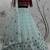 Sky blue & Deep Pink Gota Patti with thread and sequins embroidered georgette semi stitched lehenga