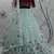 Sky blue & Deep Pink Gota Patti with thread and sequins embroidered georgette semi stitched lehenga