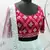 Sky blue & Deep Pink Gota Patti with thread and sequins embroidered georgette semi stitched lehenga