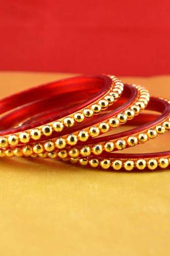 Gold Moti Stone Cz Polki Kundun Meenakari Pearl Bangle Kara