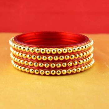 Gold Moti Stone Cz Polki Kundun Meenakari Pearl Bangle Kara 2