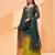 Dark-green embroidered georgette salwar