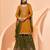 Mustard embroidered georgette salwar