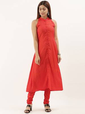Orange N Pink Art Silk Narrow Straight Pant 1